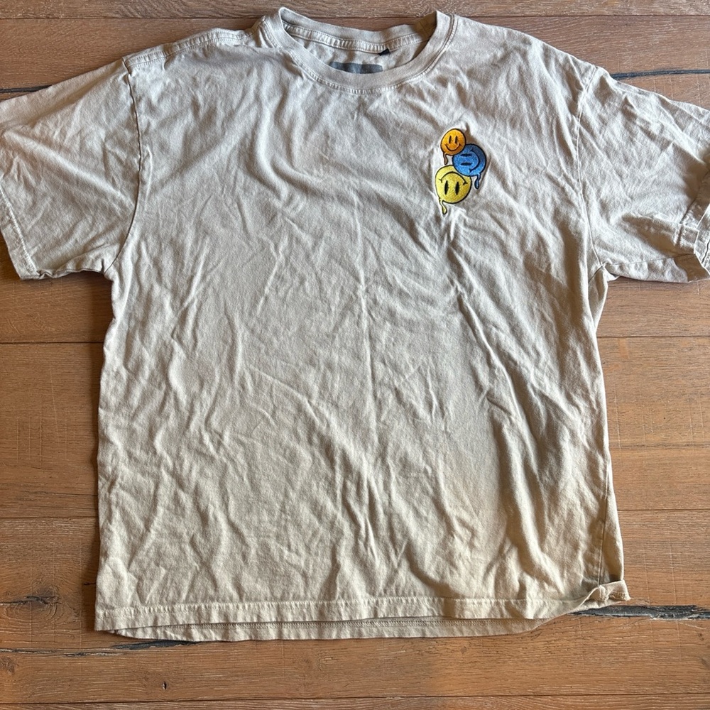 Denim Civilization Men’s XL Tan Short Sleeve Tee Casual Shirt